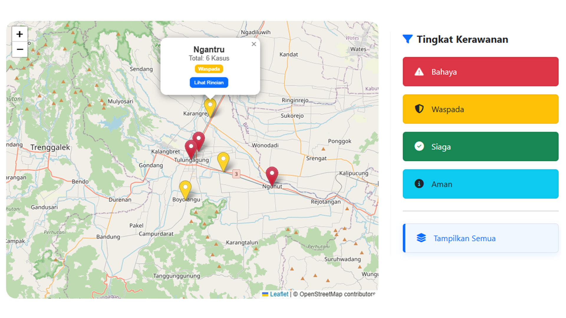 Peta Tingkat Kerawanan